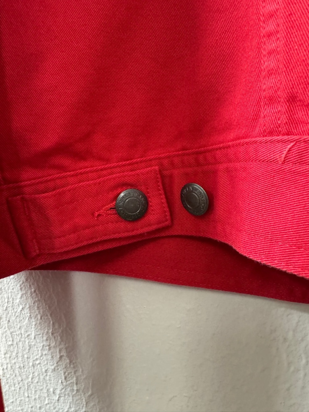 Lauren Jeans Co. Women’s Red Denim Jacket - Picture 7 of 14